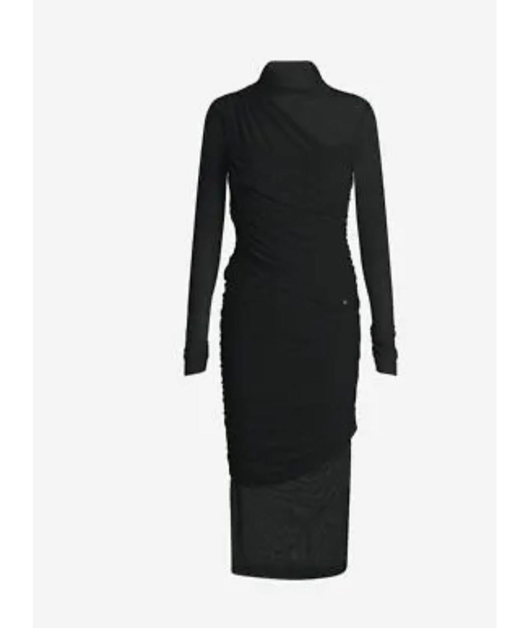 HUGO BOSS Черное полиэстеровое повседневное платье, фото 6