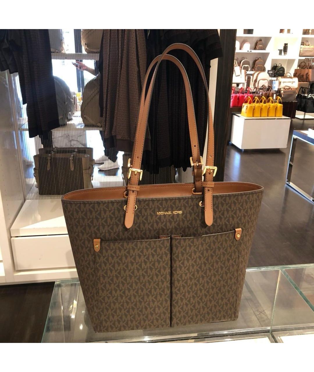 MICHAEL KORS Коричневая сумка тоут, фото 2