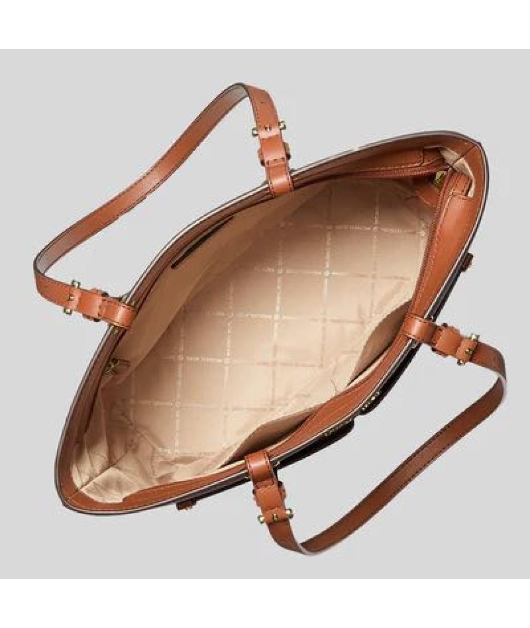 MICHAEL KORS Коричневая сумка тоут, фото 4