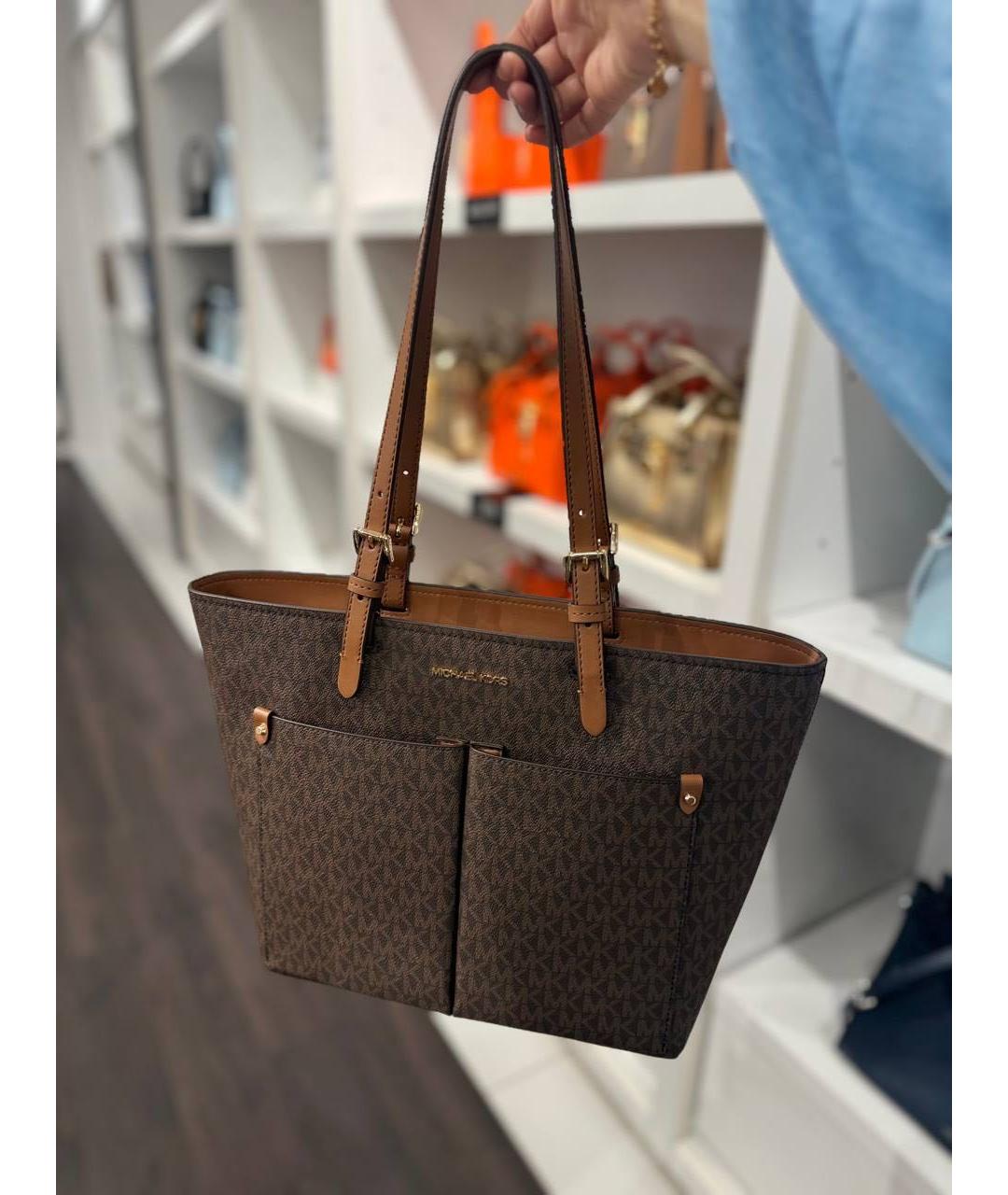 MICHAEL KORS Коричневая сумка тоут, фото 6