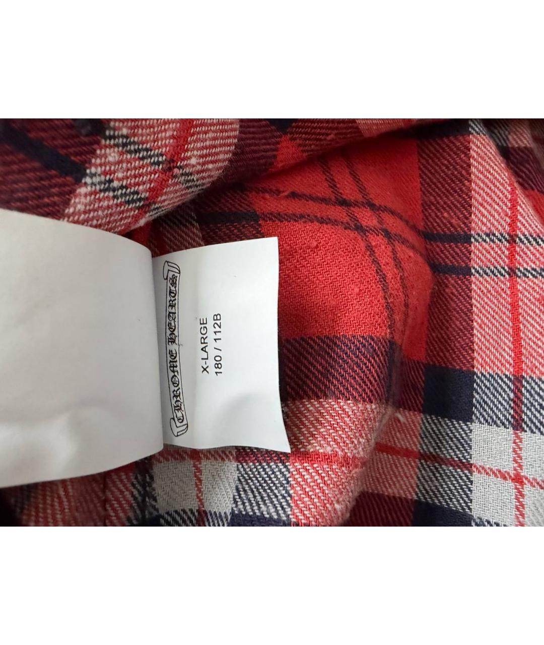 CHROME HEARTS Красная хлопковая кэжуал рубашка, фото 6