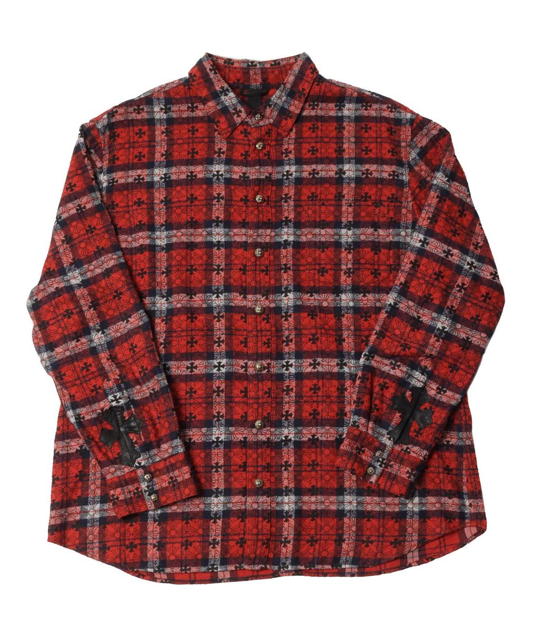 CHROME HEARTS Красная хлопковая кэжуал рубашка, фото 1