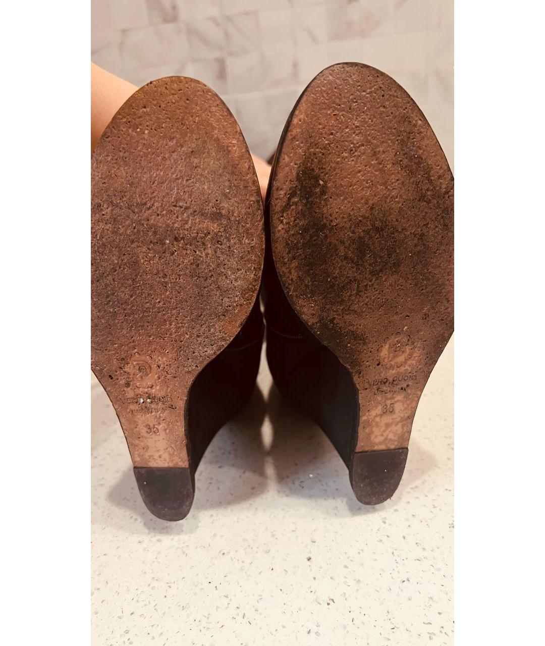 POLLINI Черные кожаные сапоги, фото 4