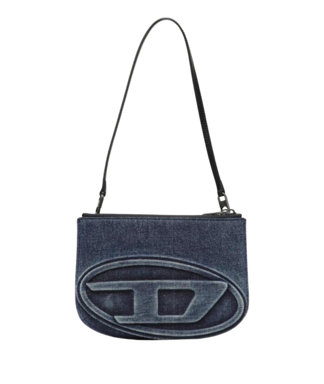 DIESEL Синяя тканевая сумка через плечо, фото 1