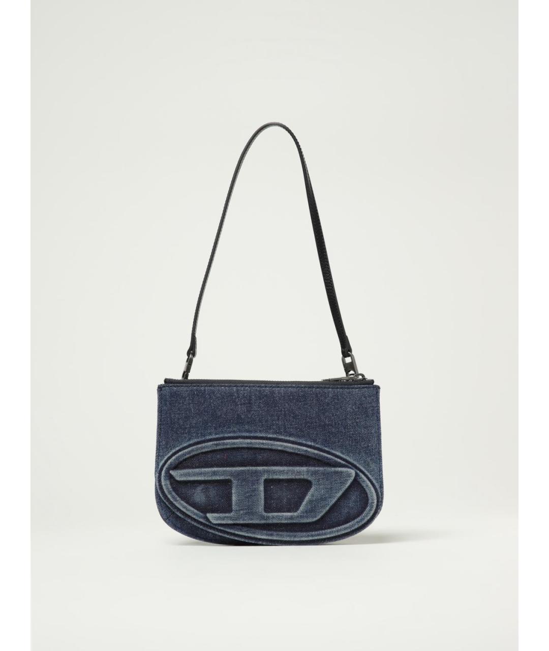 DIESEL Синяя тканевая сумка через плечо, фото 4