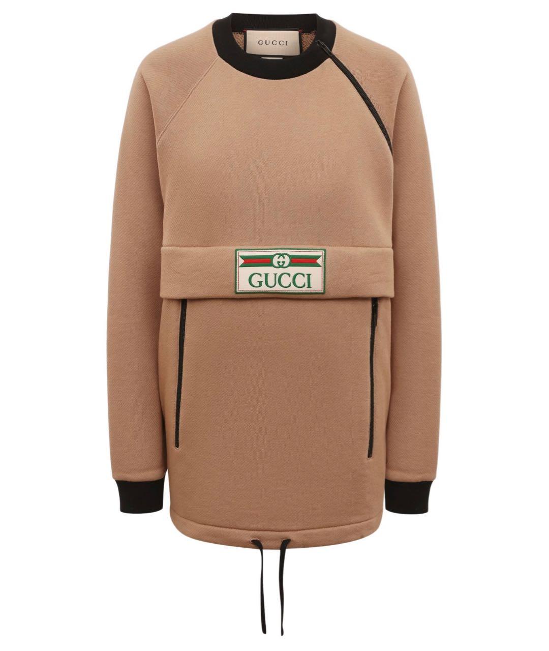 GUCCI Бежевая хлопковая куртка, фото 1