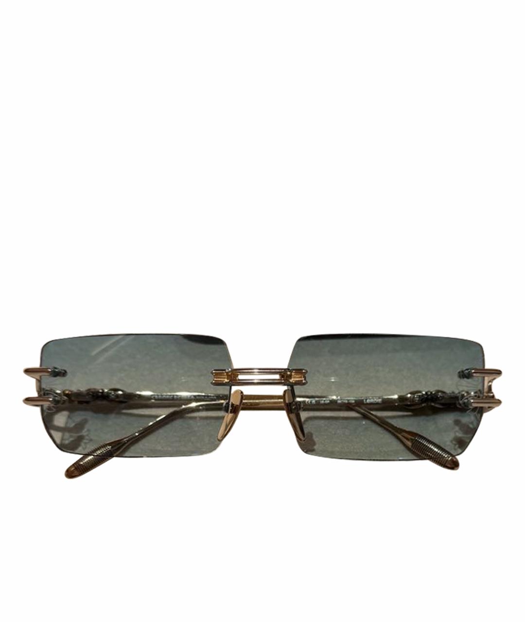 CHROME HEARTS Голубые металлические солнцезащитные очки, фото 1