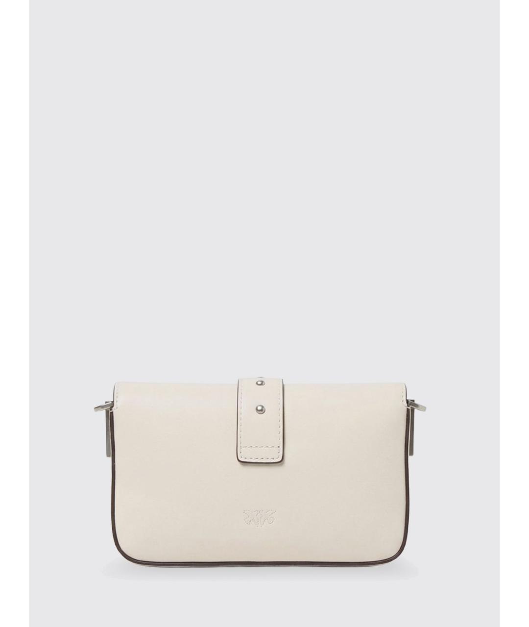 PINKO Белая кожаная сумка через плечо, фото 2