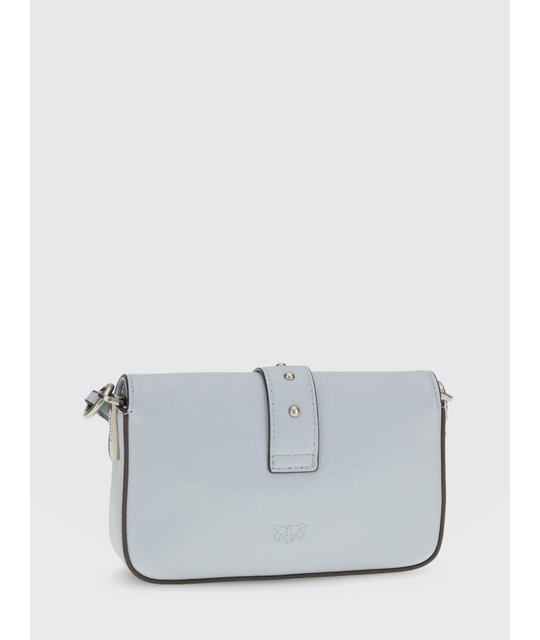 PINKO Голубая кожаная сумка через плечо, фото 2