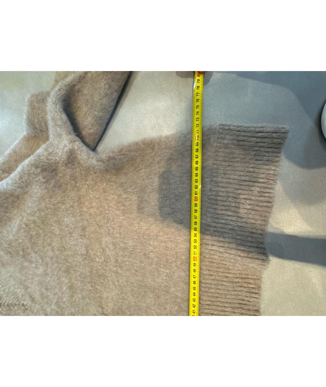 THE ROW Бежевый кашемировый джемпер / свитер, фото 4