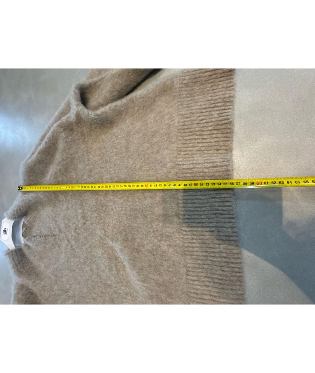 THE ROW Бежевый кашемировый джемпер / свитер, фото 3