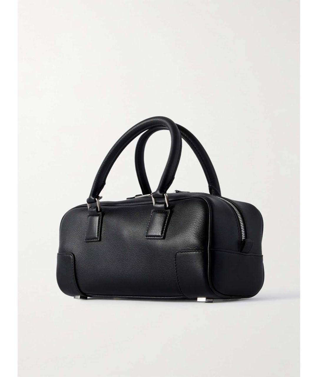 LOEWE Черная кожаная сумка с короткими ручками, фото 3