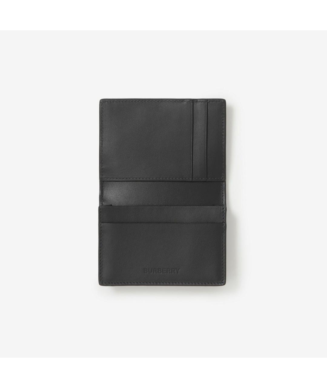 BURBERRY Черный полиуретановый кошелек, фото 2