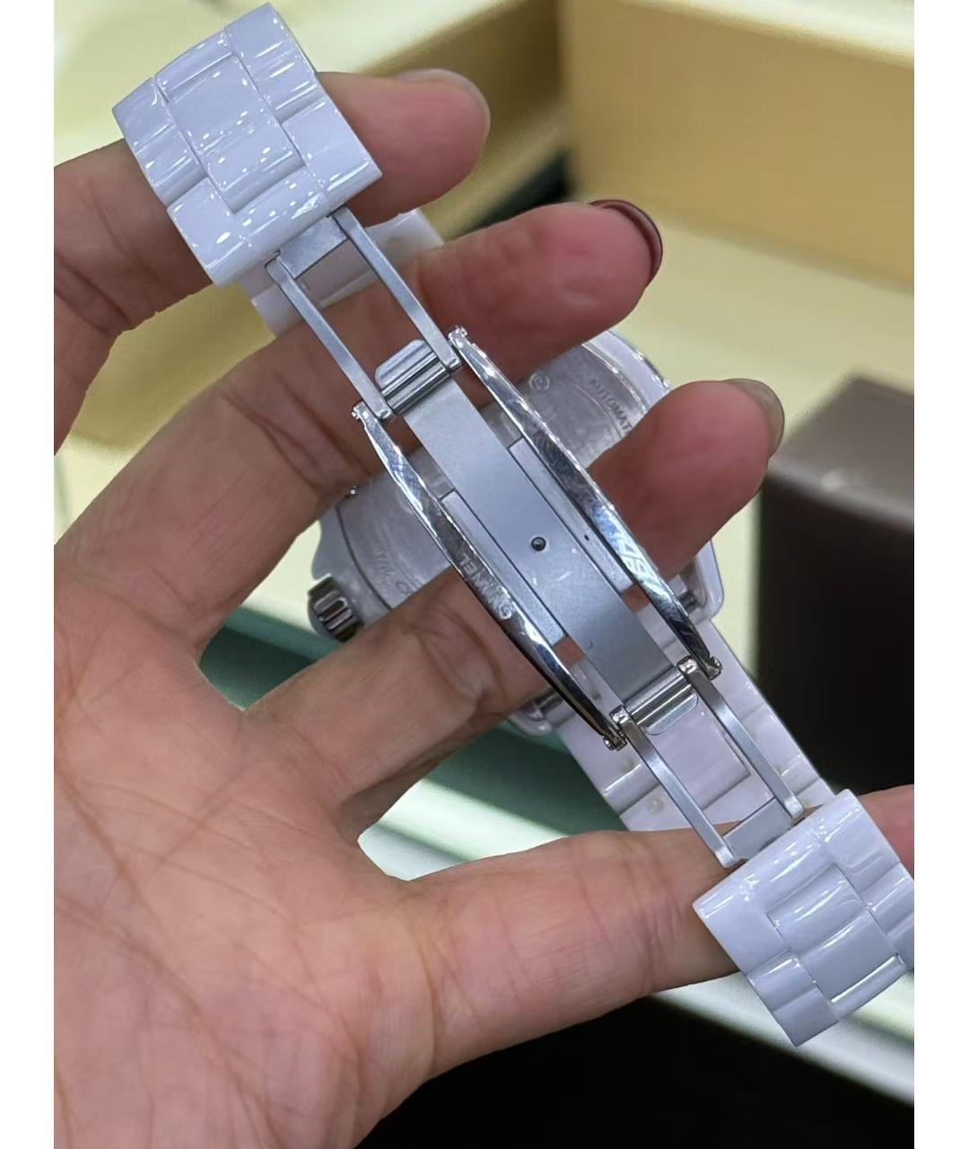 CHANEL Белые керамические часы, фото 5