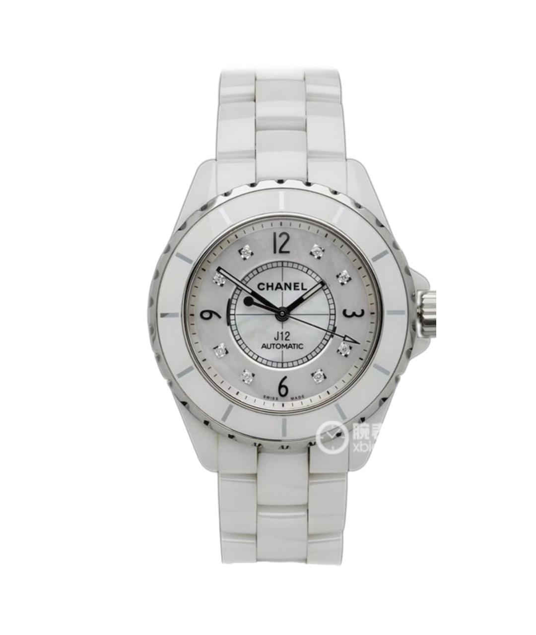 CHANEL Белые керамические часы, фото 1