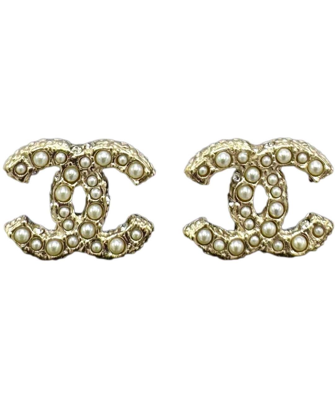 CHANEL Золотые серьги, фото 1