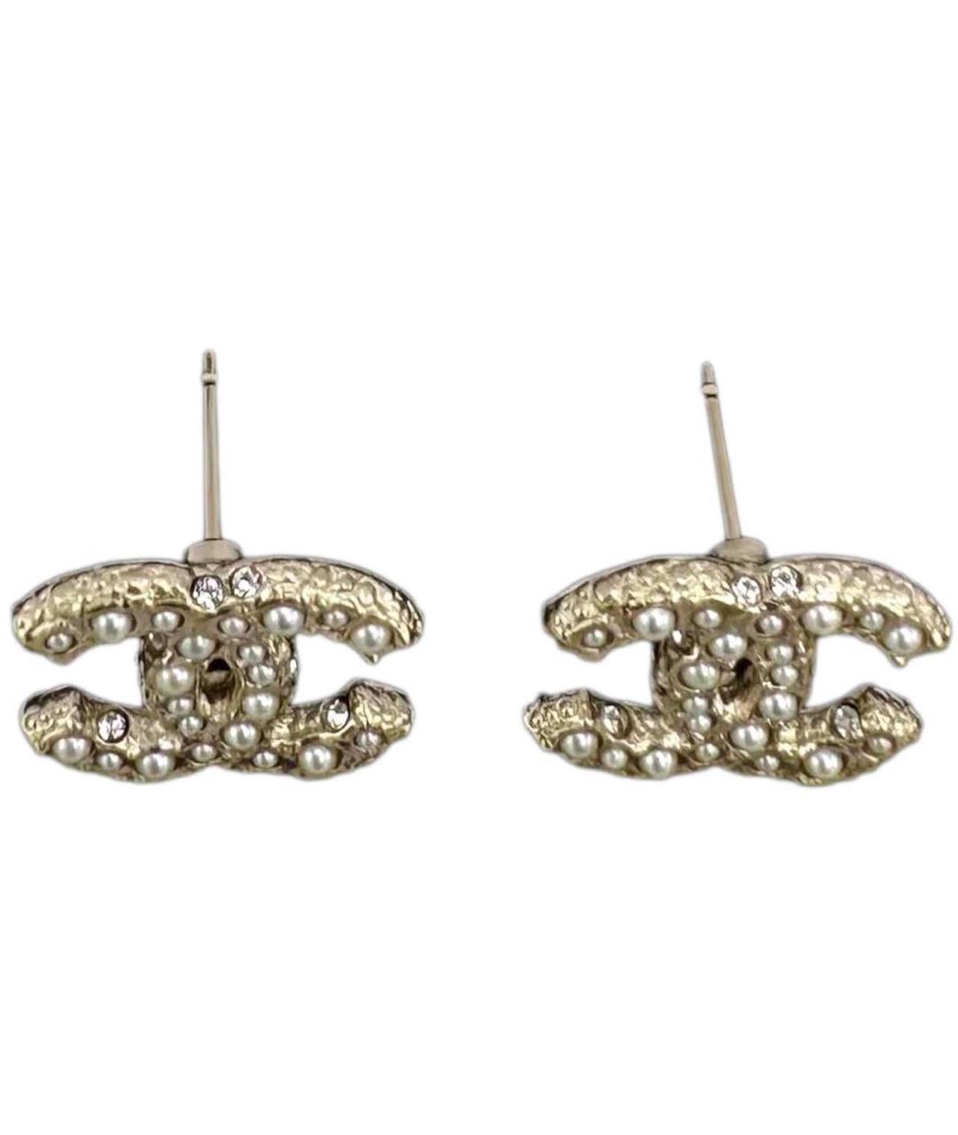 CHANEL Золотые серьги, фото 2