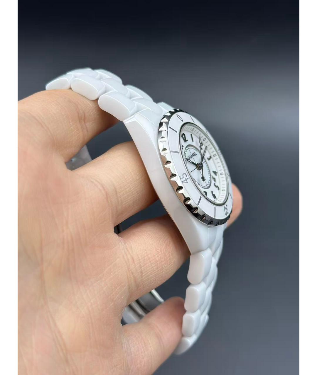 CHANEL Белые керамические часы, фото 3