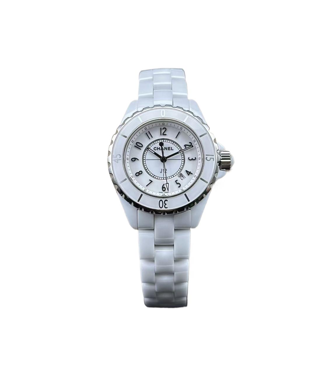 CHANEL Белые керамические часы, фото 1