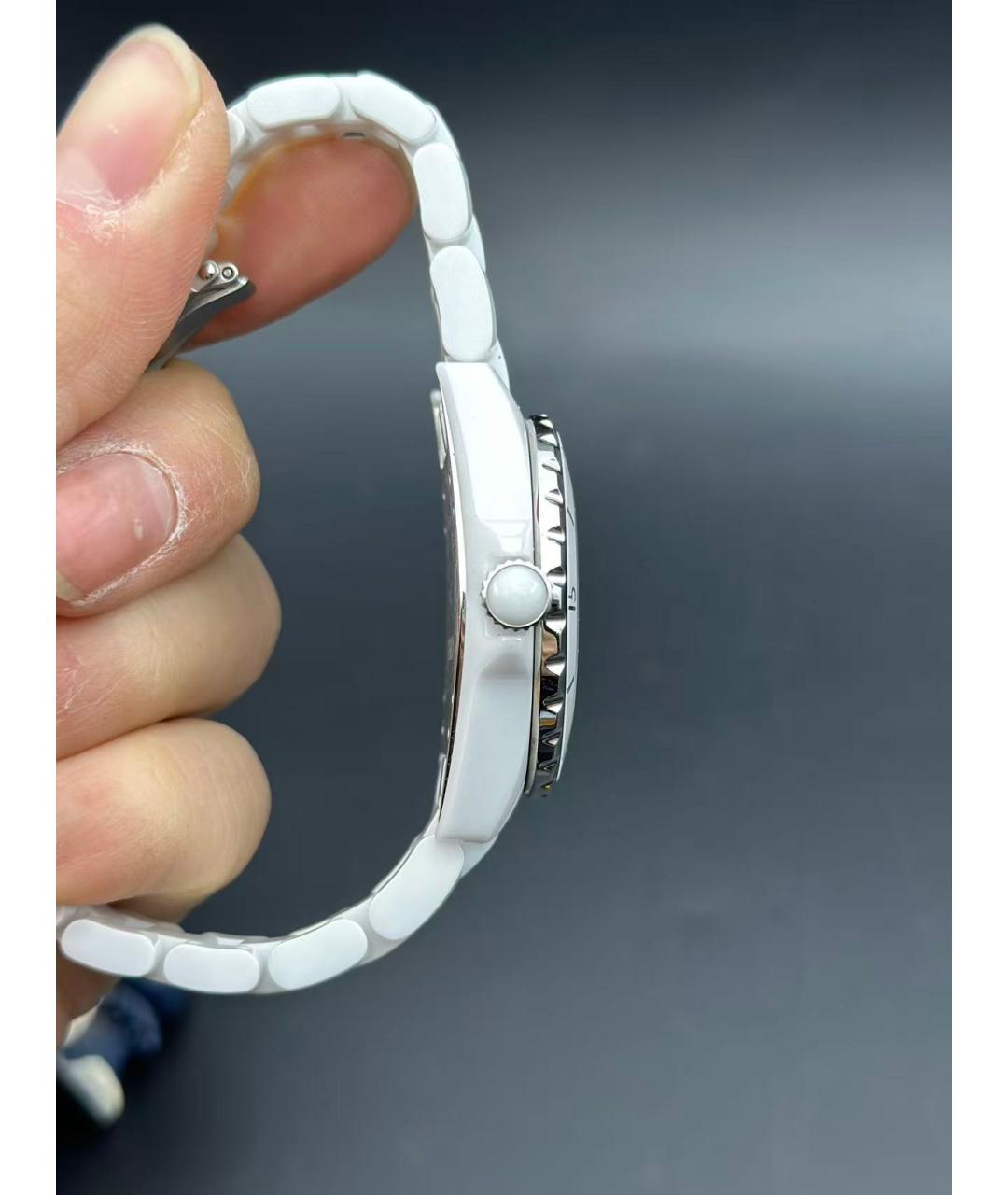 CHANEL Белые керамические часы, фото 4