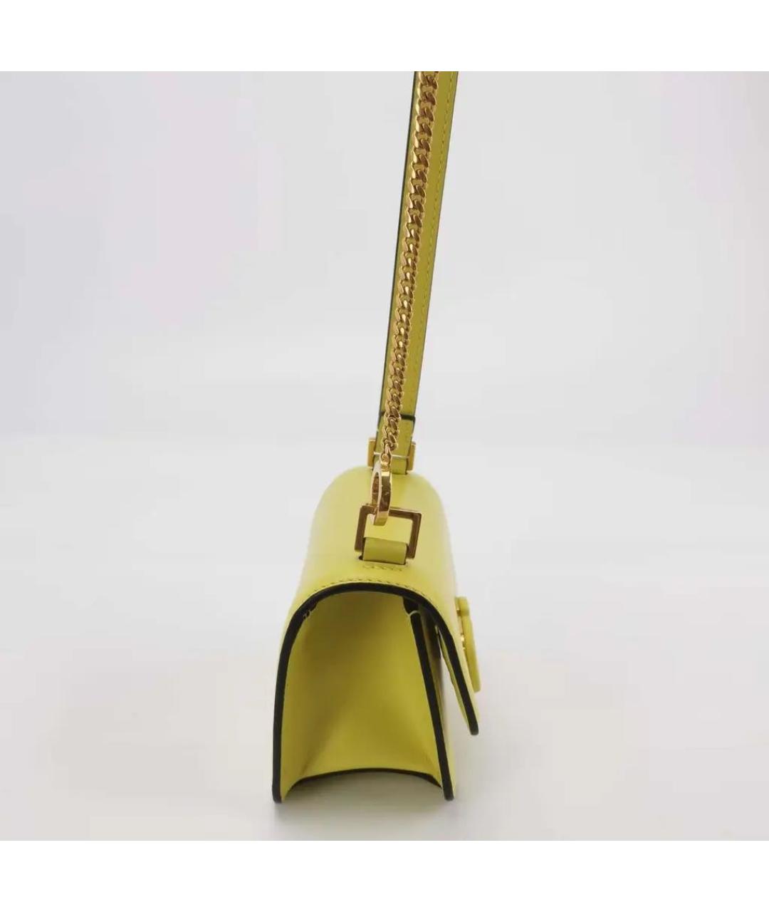 VALENTINO Салатовая кожаная сумка через плечо, фото 2