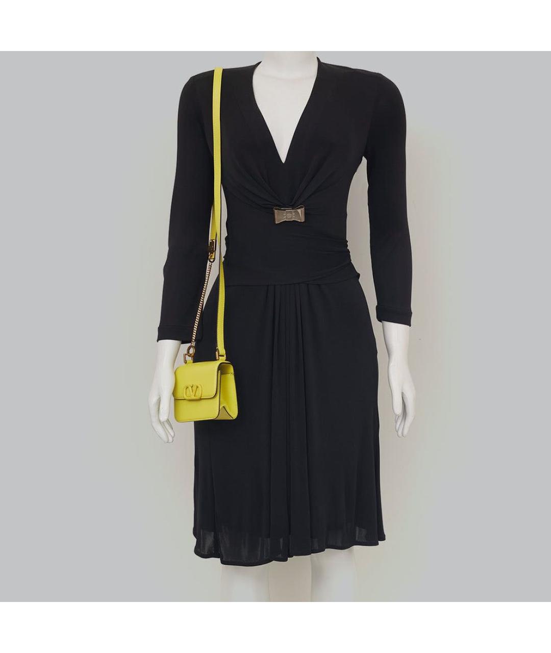 VALENTINO Салатовая кожаная сумка через плечо, фото 6