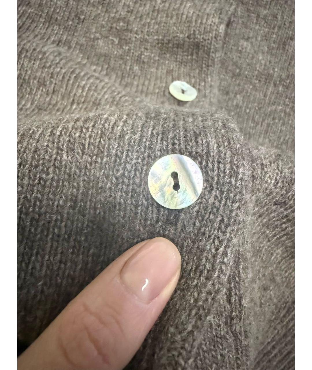 ISABEL BENENATO Коричневый шерстяной джемпер / свитер, фото 5