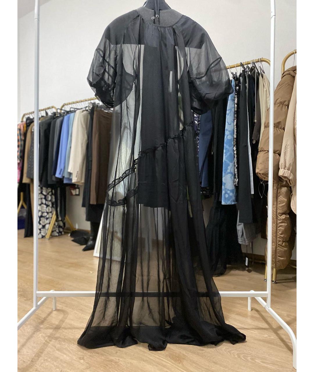 TWIN-SET Черное полиэстеровое платье, фото 8