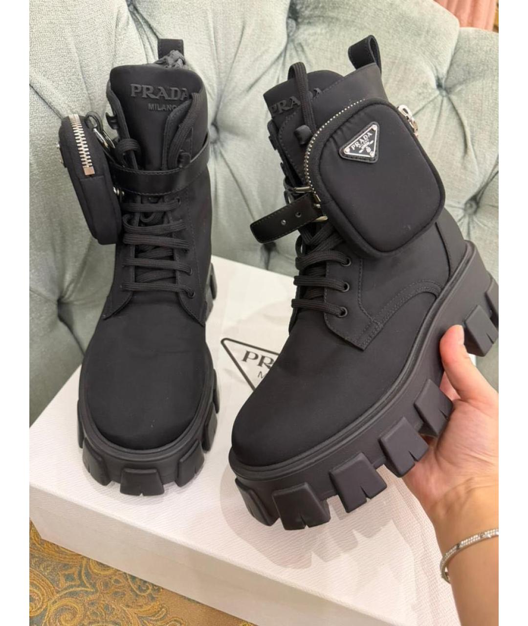 PRADA Черные ботинки, фото 2