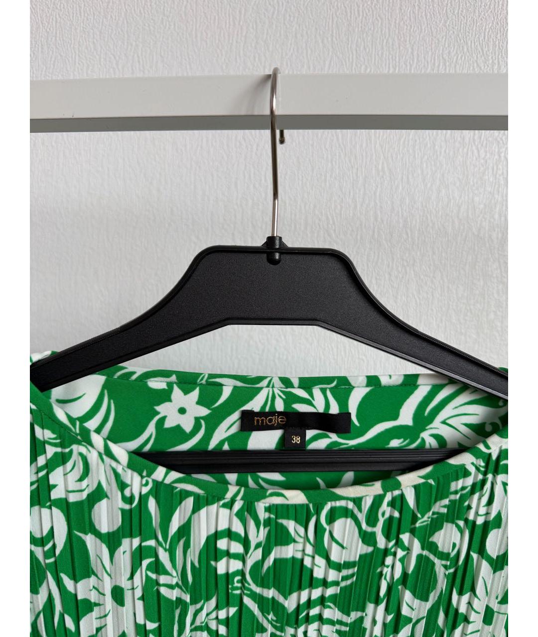 MAJE Зеленые полиэстеровое повседневное платье, фото 3
