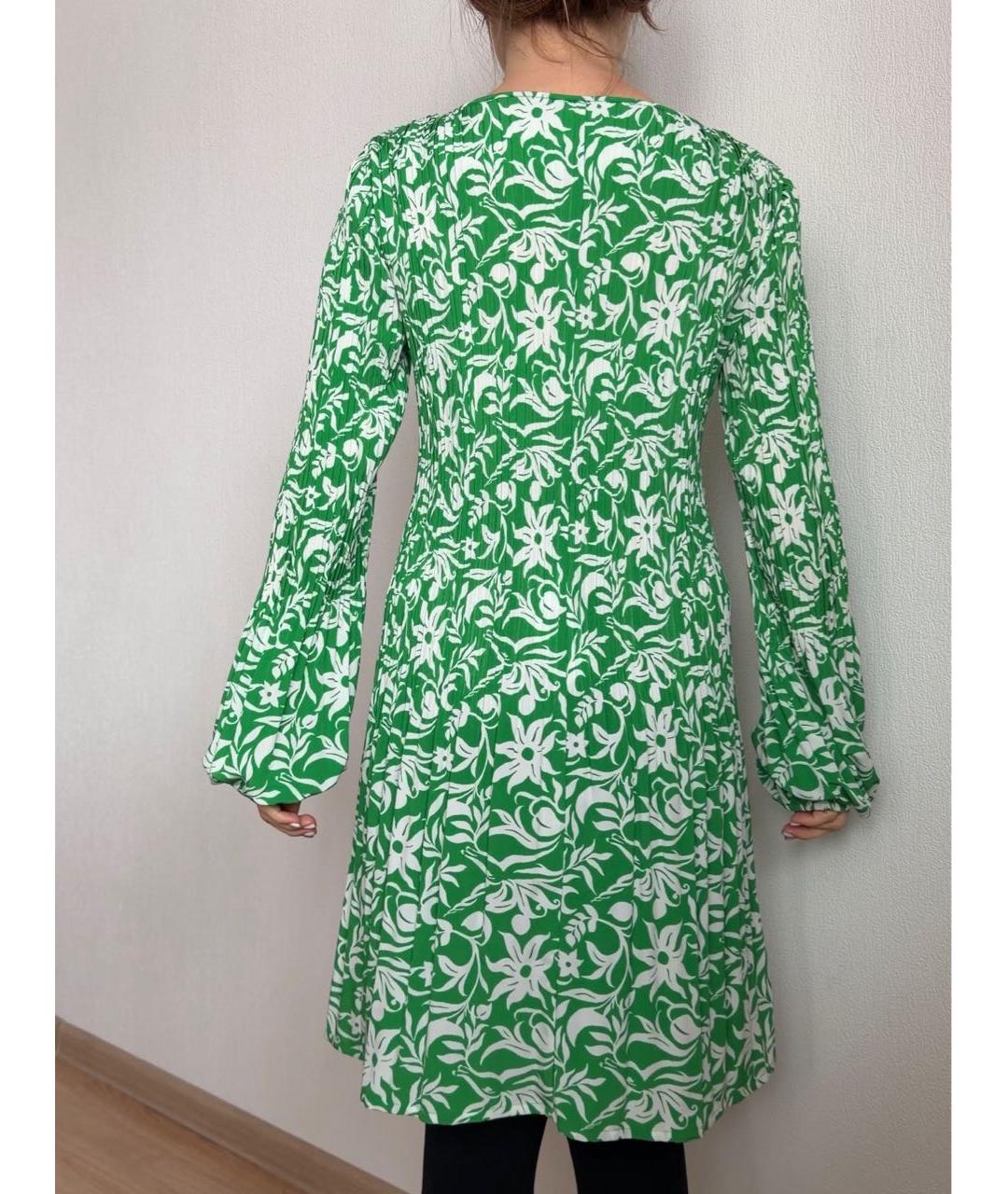 MAJE Зеленые полиэстеровое повседневное платье, фото 2