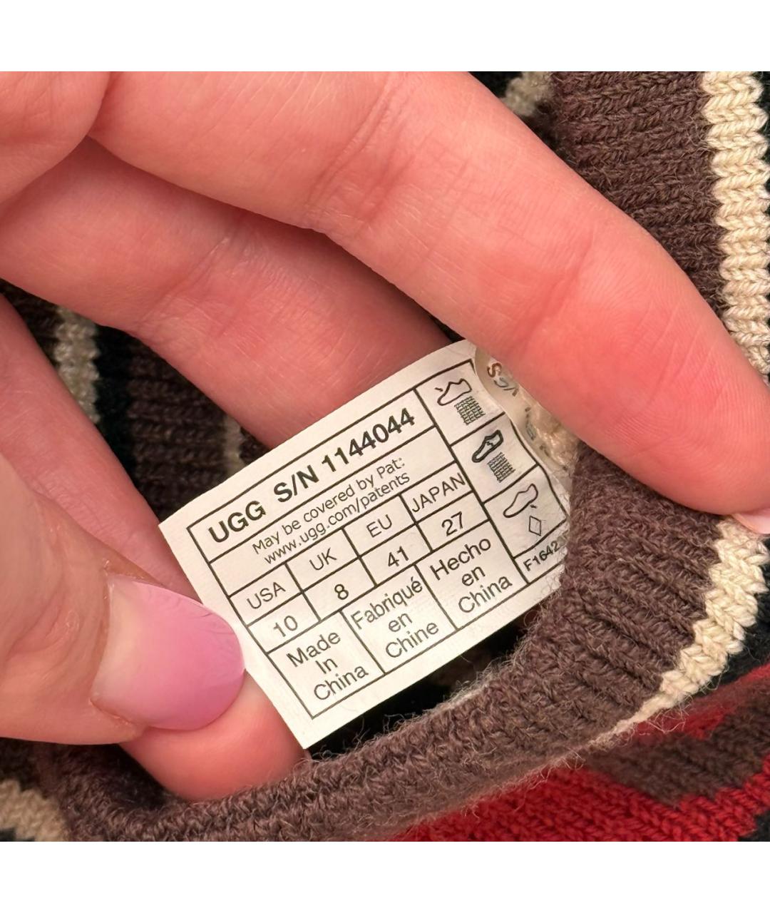 UGG AUSTRALIA Коричневые замшевые сапоги, фото 5