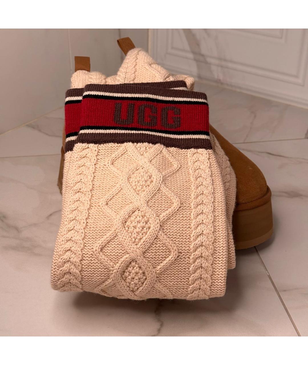 UGG AUSTRALIA Коричневые замшевые сапоги, фото 8