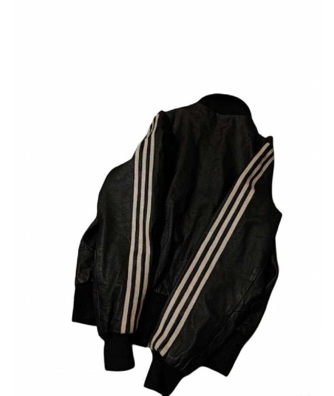Y-3 Черная кожаная куртка, фото 7