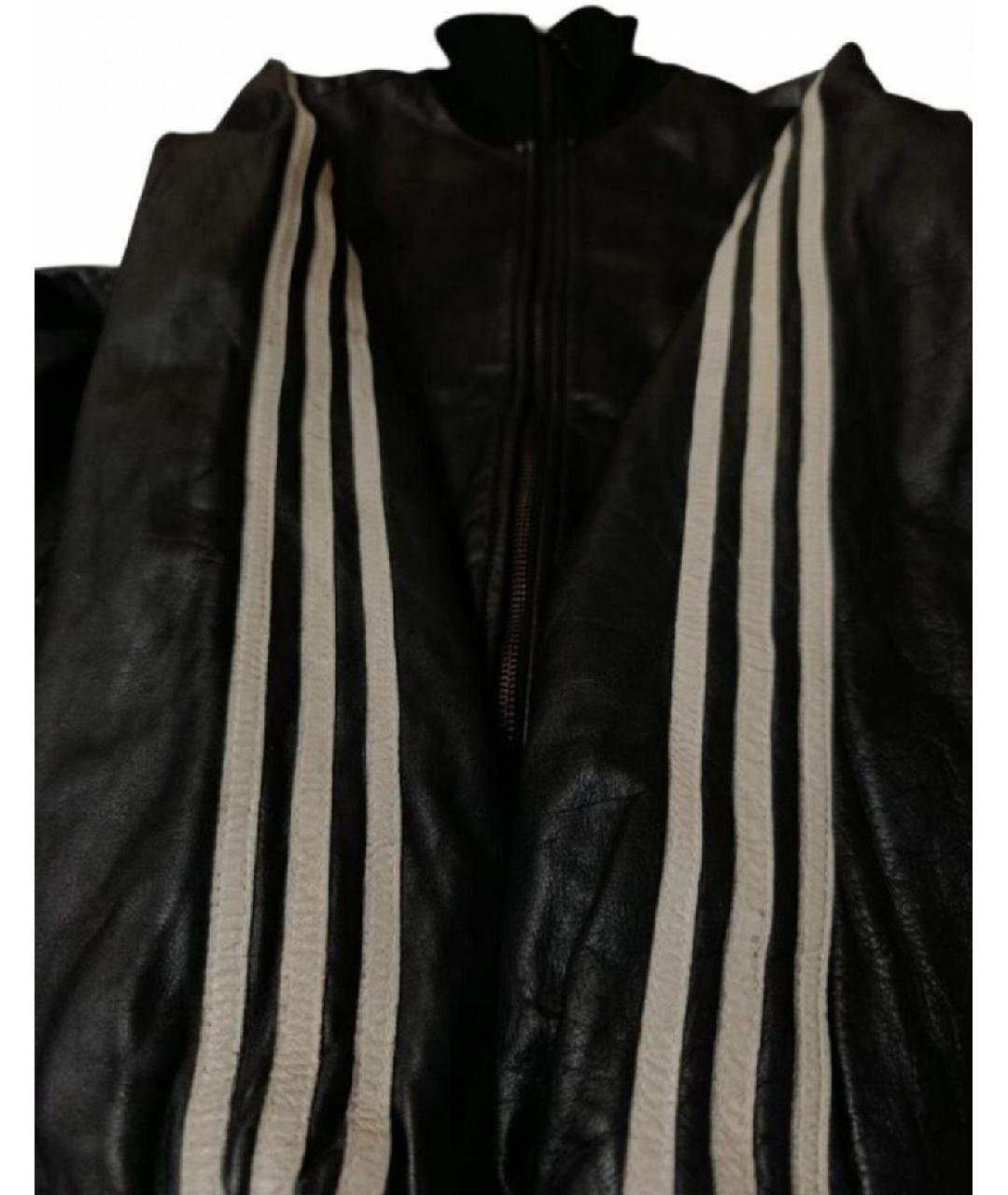 Y-3 Черная кожаная куртка, фото 4
