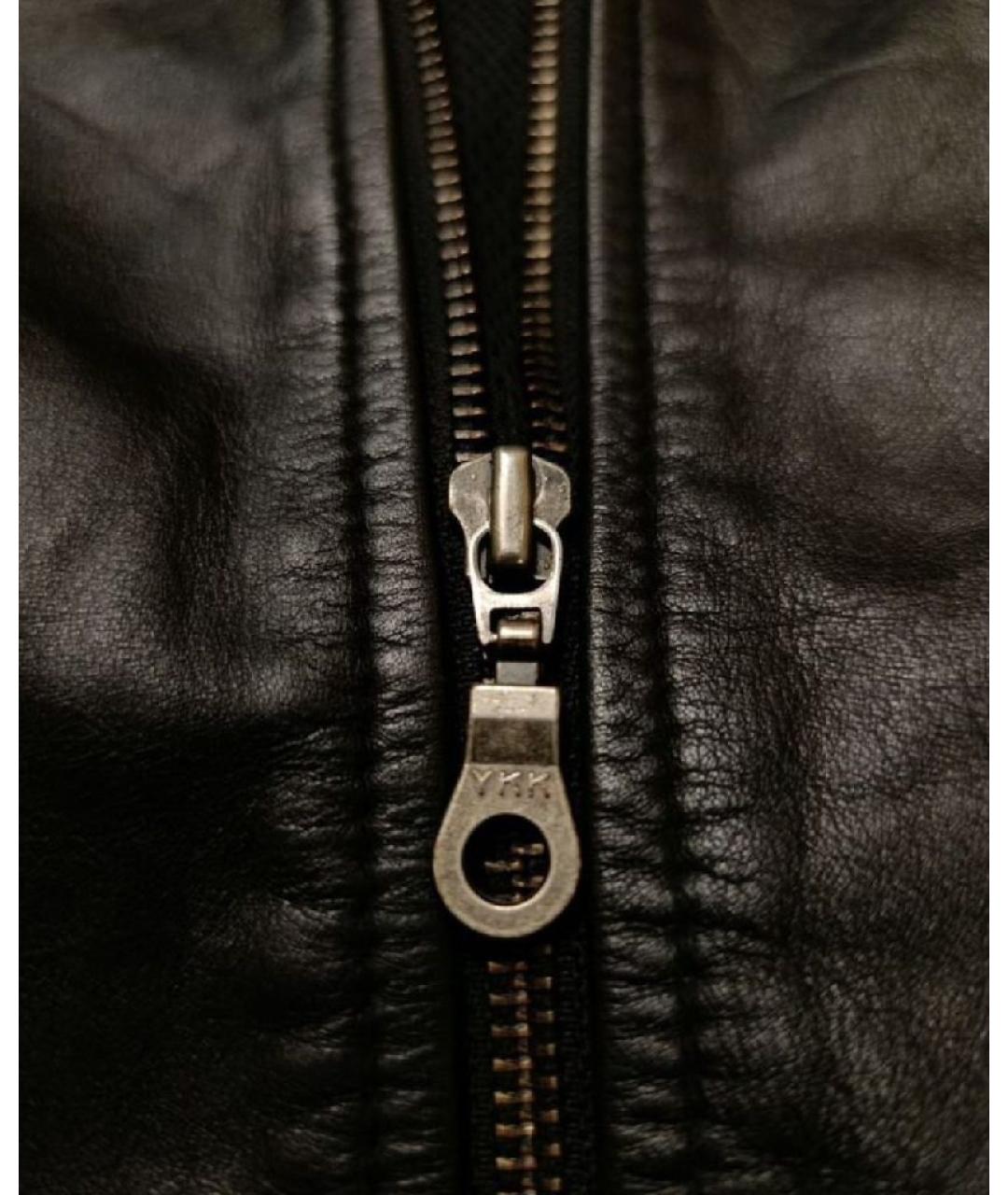 Y-3 Черная кожаная куртка, фото 5