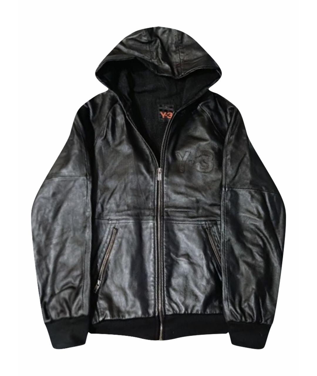 Y-3 Черная кожаная куртка, фото 1