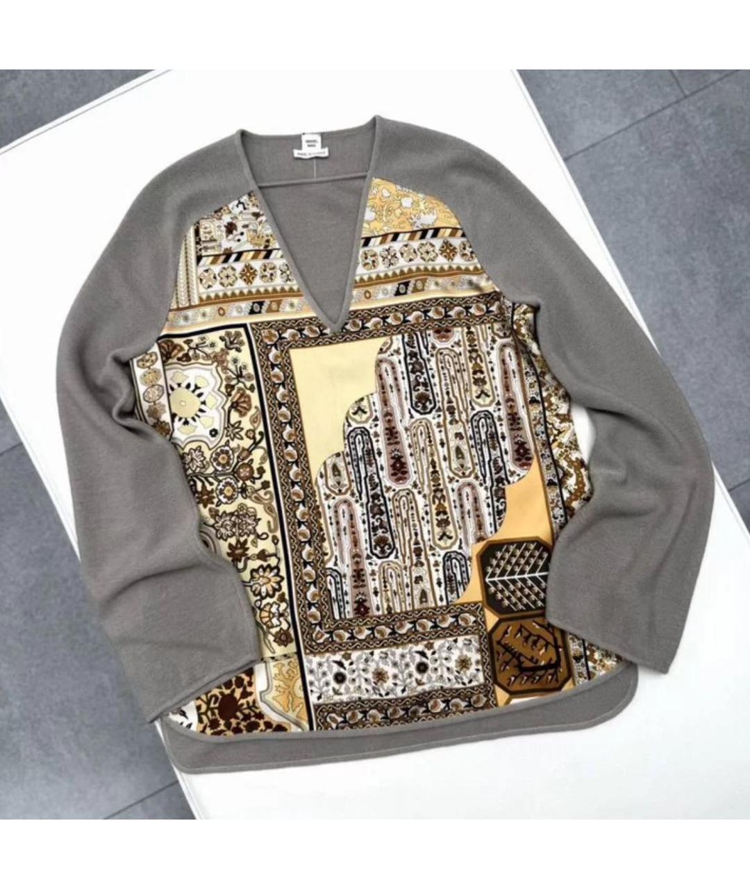 HERMES Мульти шерстяной джемпер / свитер, фото 9