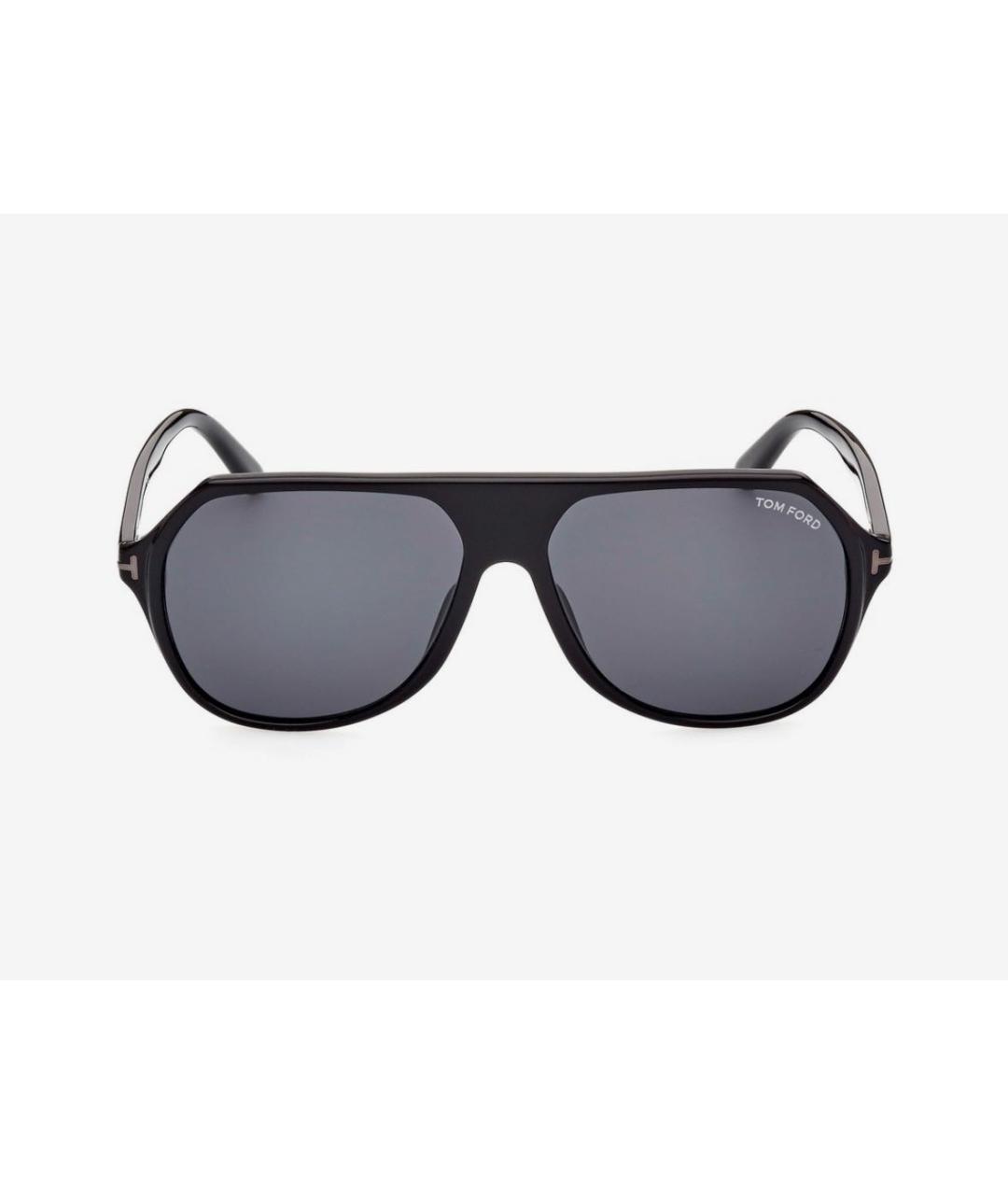 TOM FORD Черные пластиковые солнцезащитные очки, фото 9