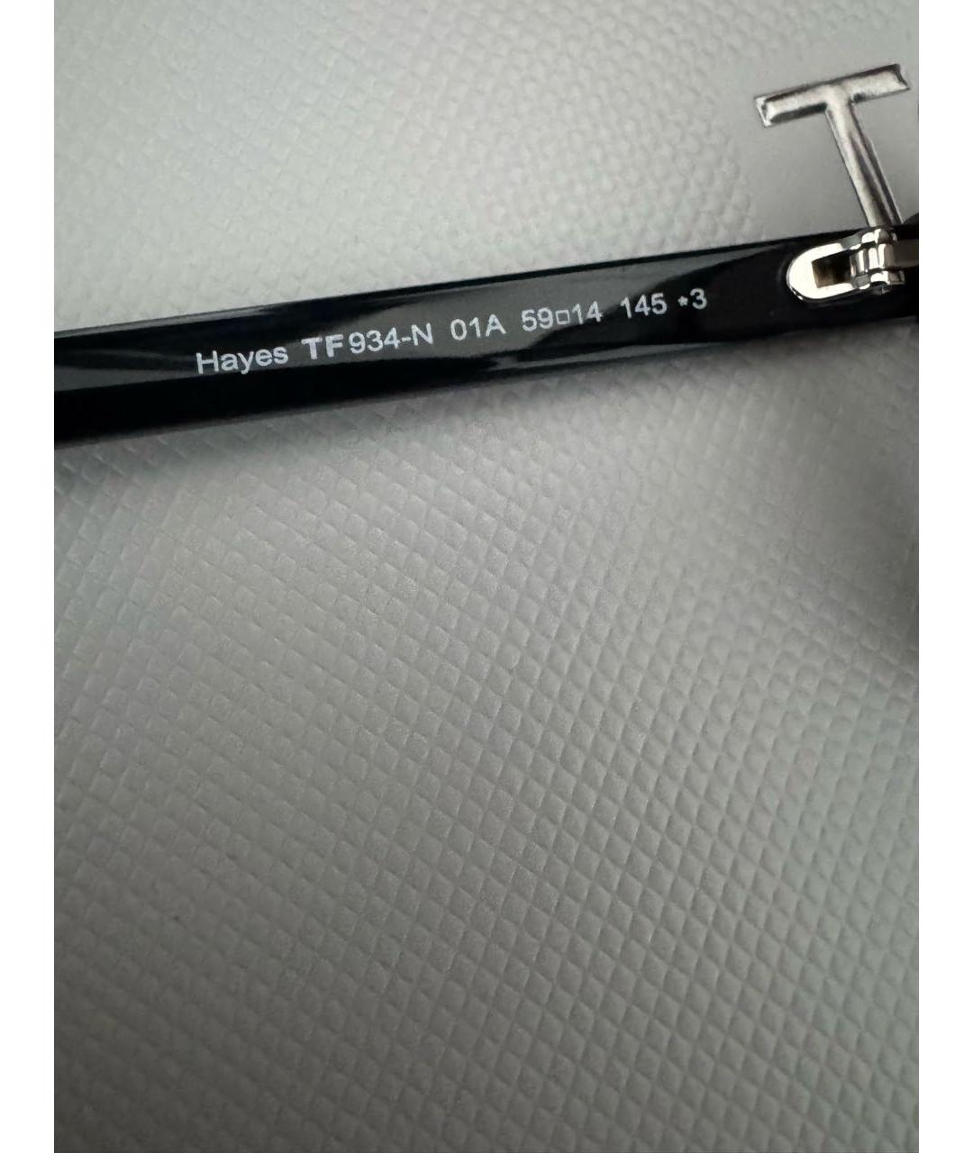 TOM FORD Черные пластиковые солнцезащитные очки, фото 3