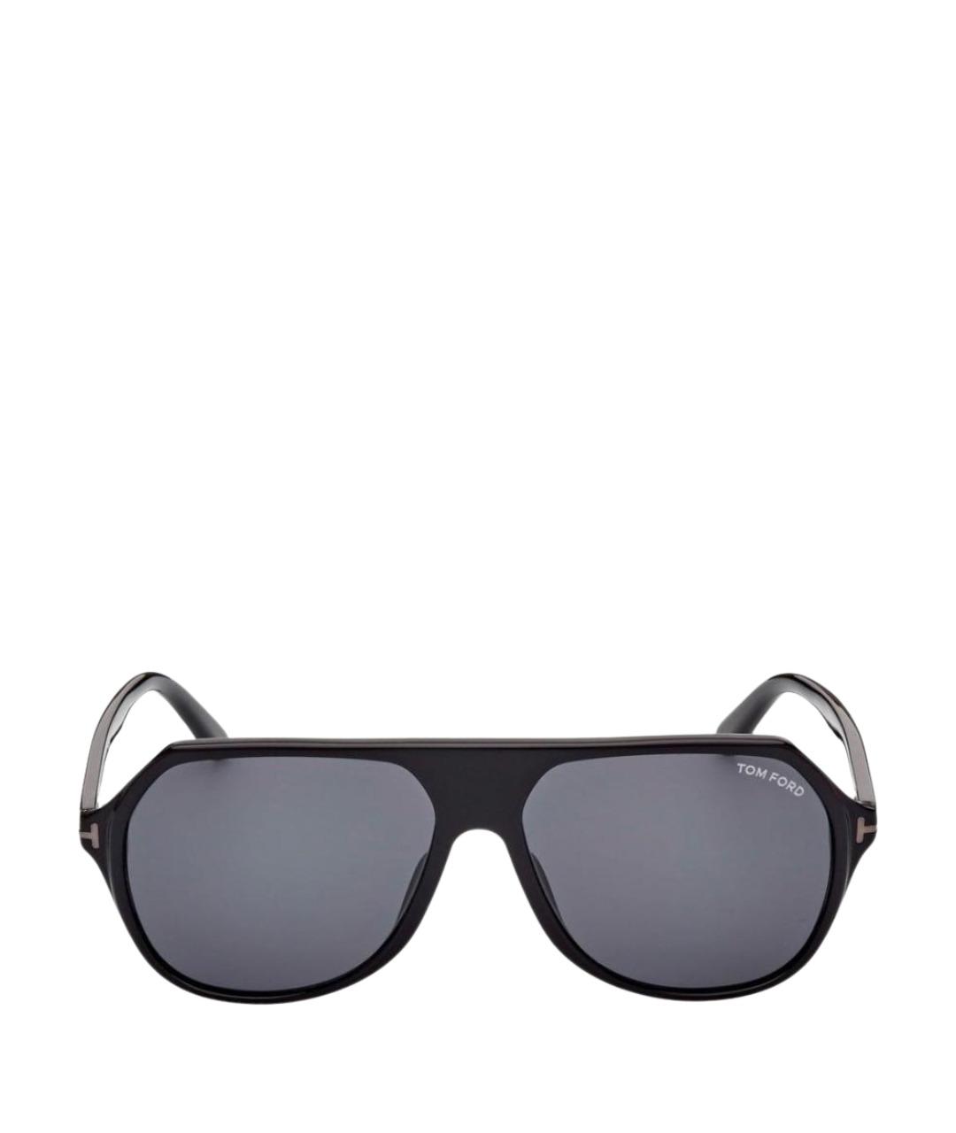 TOM FORD Черные пластиковые солнцезащитные очки, фото 1