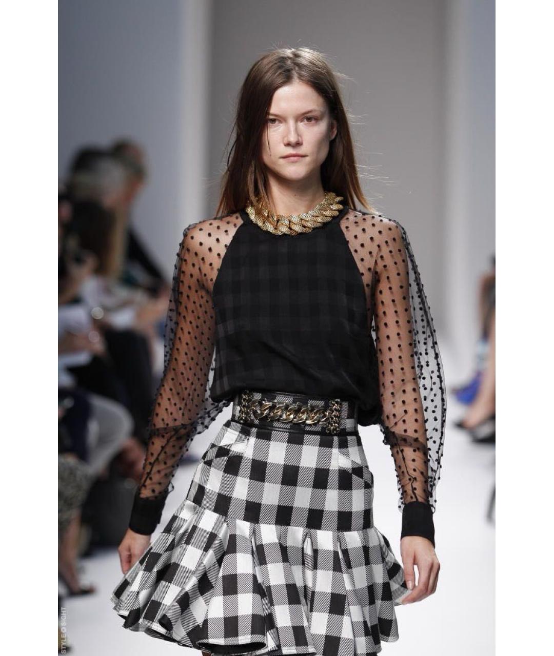 BALMAIN Черная шелковая блузы, фото 2