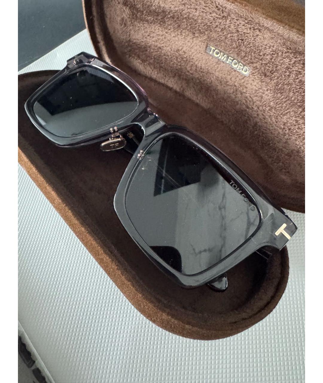 TOM FORD Серые пластиковые солнцезащитные очки, фото 3