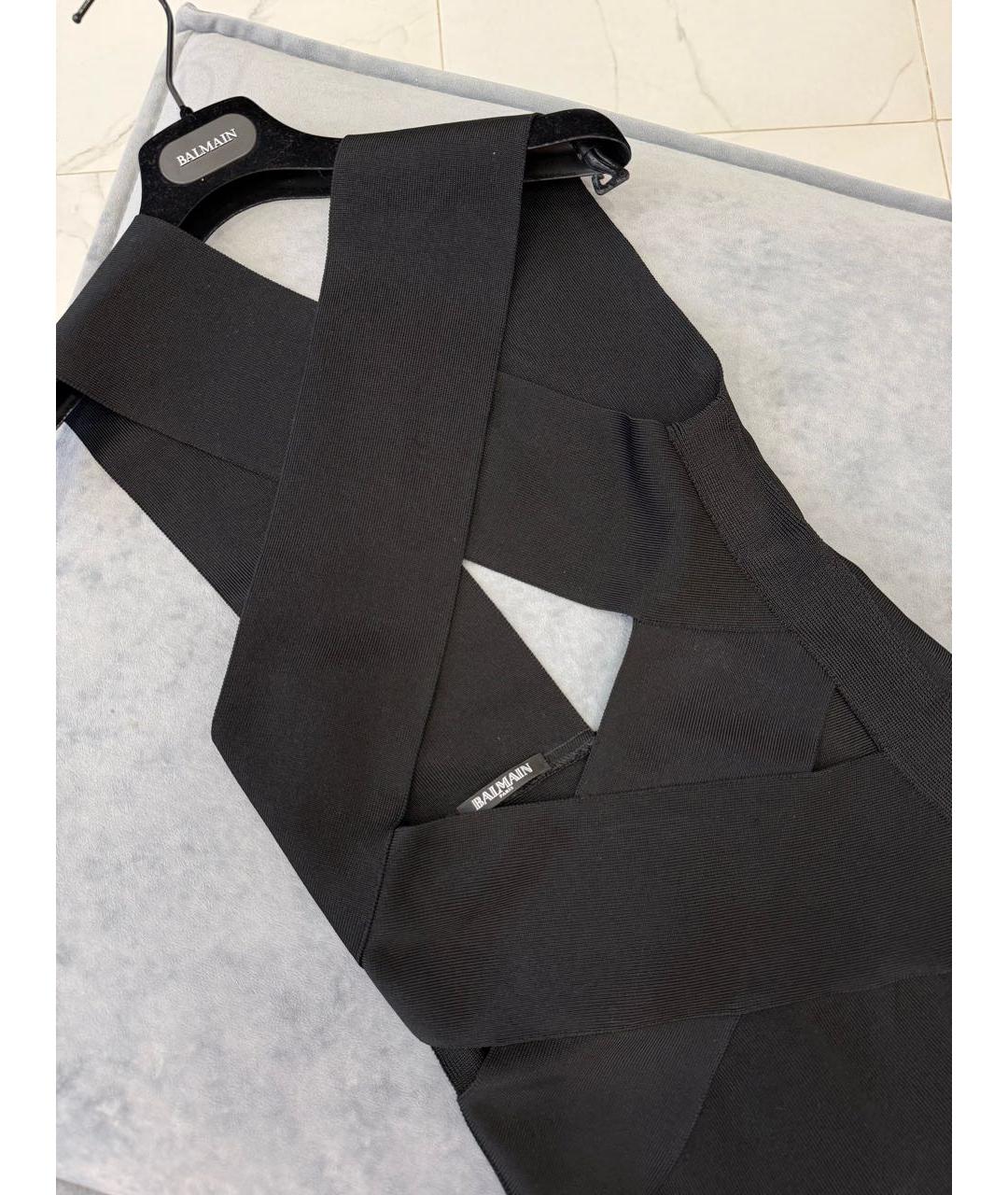 BALMAIN Черная вискозная блузы, фото 8