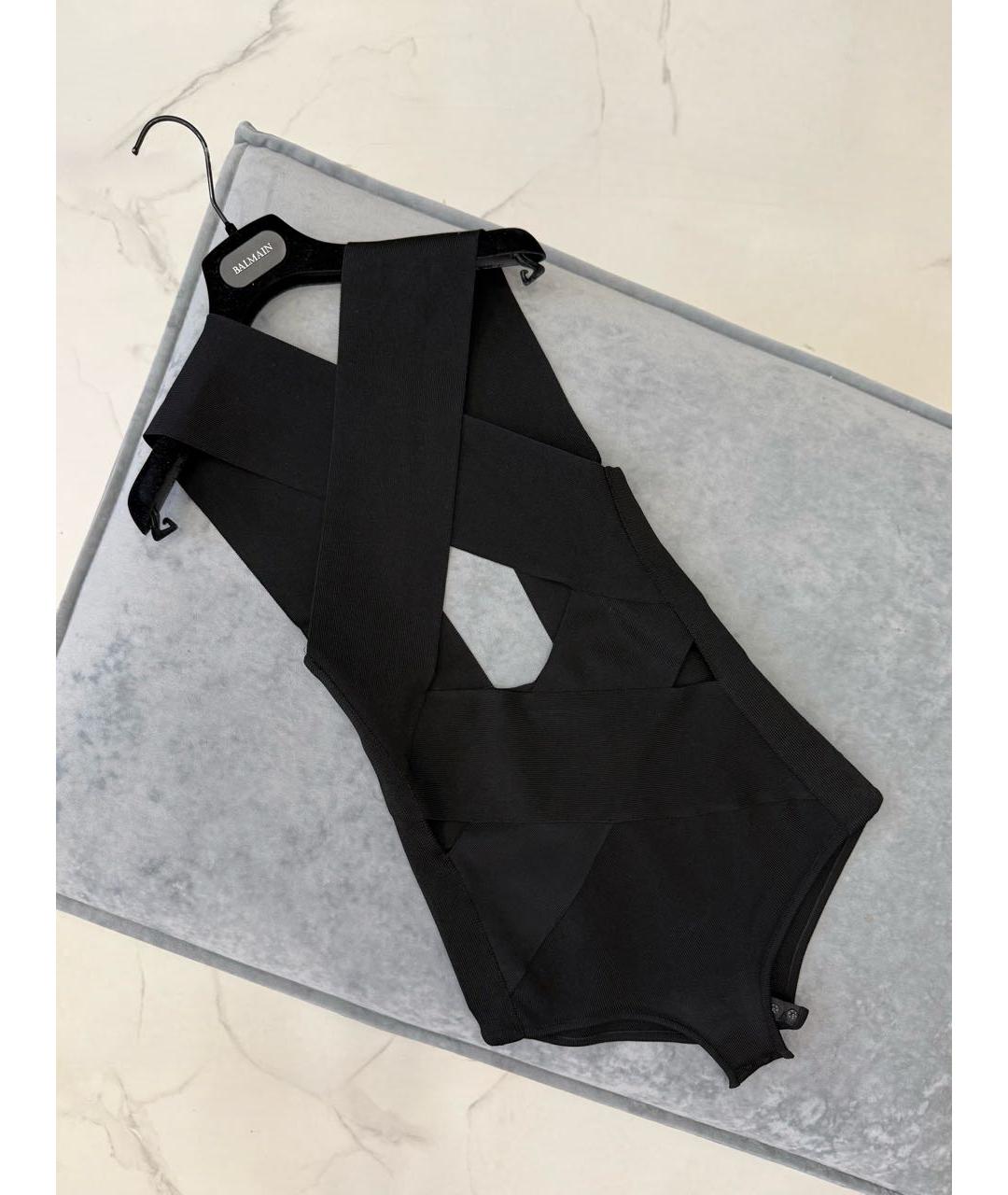 BALMAIN Черная вискозная блузы, фото 3