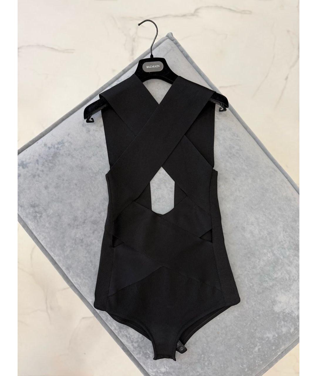 BALMAIN Черная вискозная блузы, фото 6