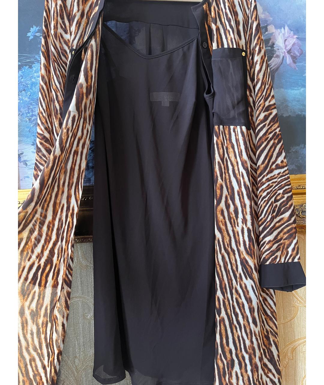 MICHAEL KORS Коричневое полиэстеровое повседневное платье, фото 6