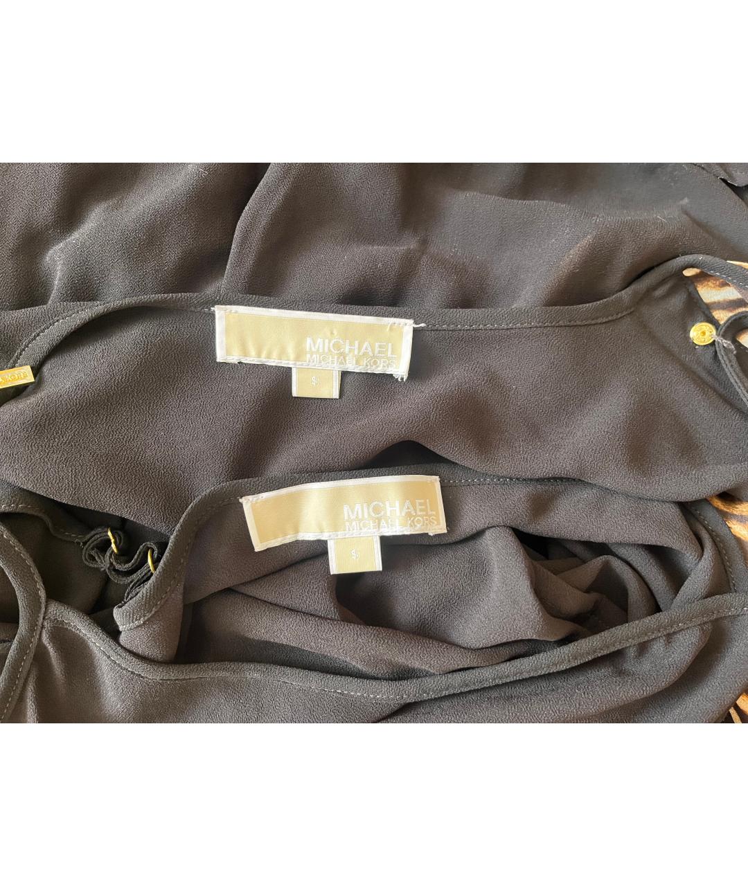 MICHAEL KORS Коричневое полиэстеровое повседневное платье, фото 8