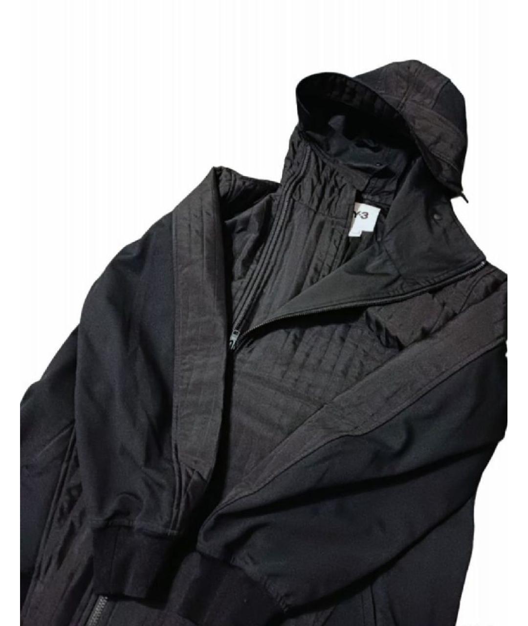 Y-3 Черная полиэстеровая куртка, фото 3
