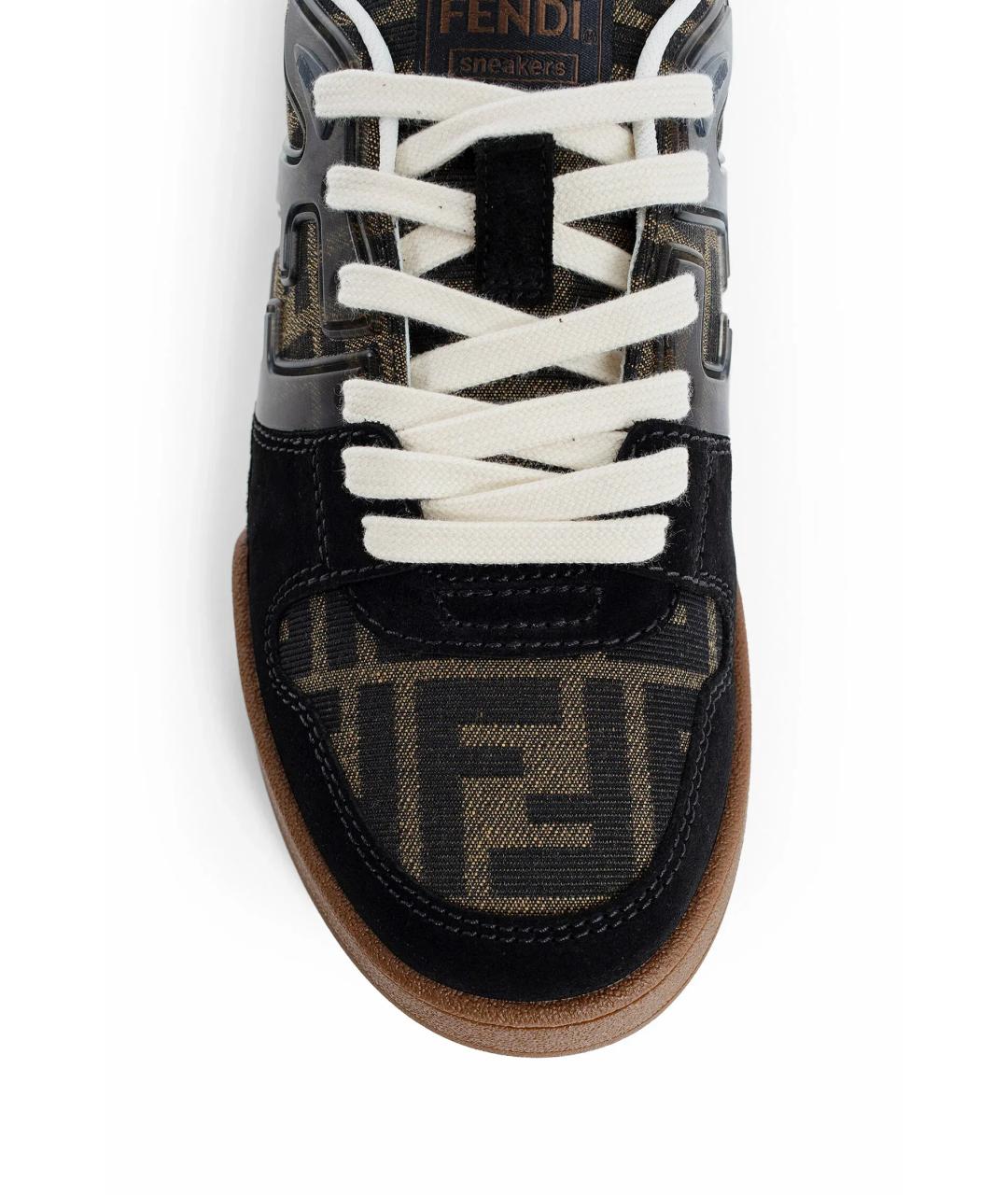 FENDI Мульти текстильные кеды, фото 6